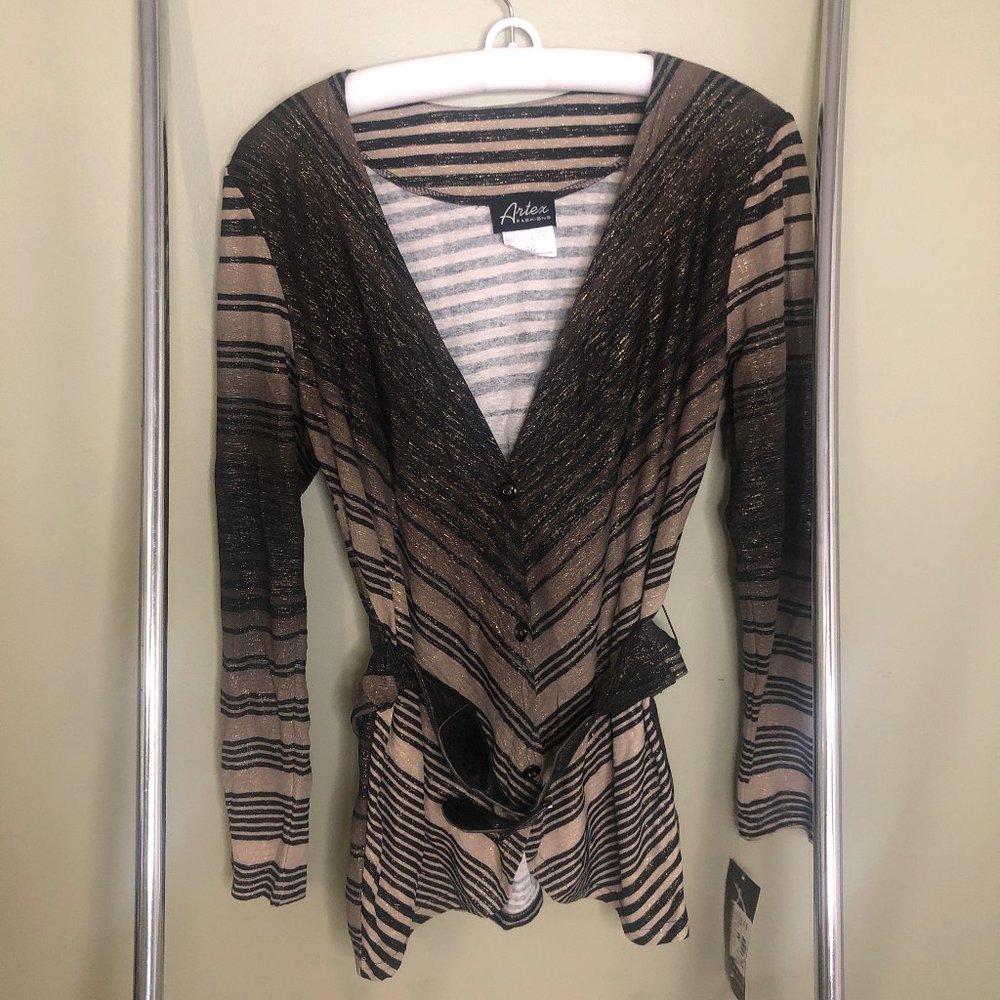 NWT Artex Fashions belted shirt/cover up